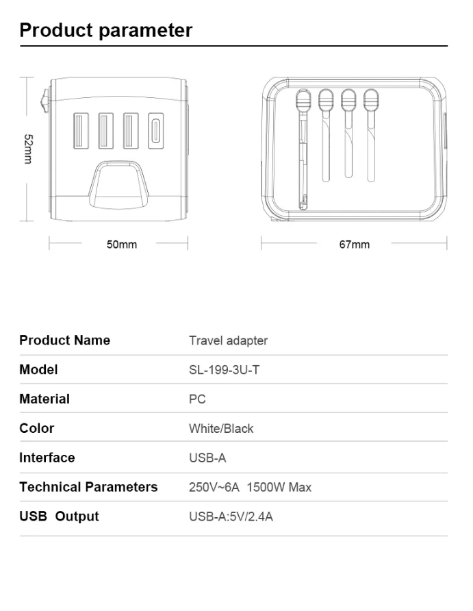 Adaptador Universal de Viaje